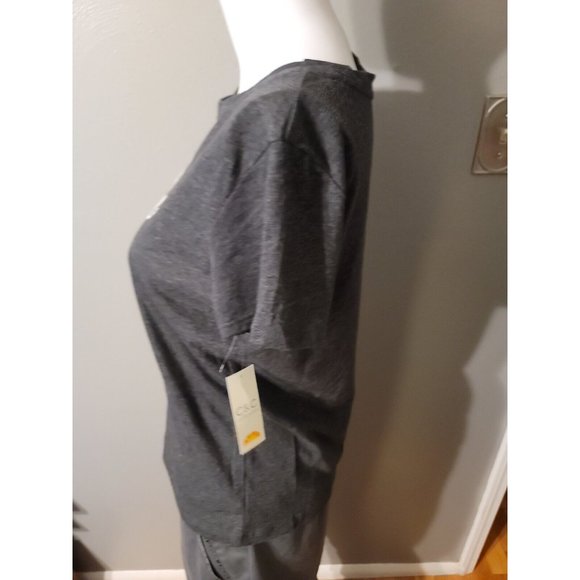 C & C California Dark Gray Short Sleeve T Shirt Skeletons Size S NWT - Picture 2 of 6